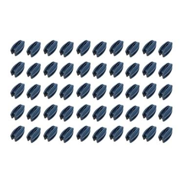Imagem de shamjina 50Pcs Isolador de cerca elétrica Post Ends Terminais Terminais de encaixe Acessórios de jardinagem multiuso Acessórios de cercas agrícolas, Preto