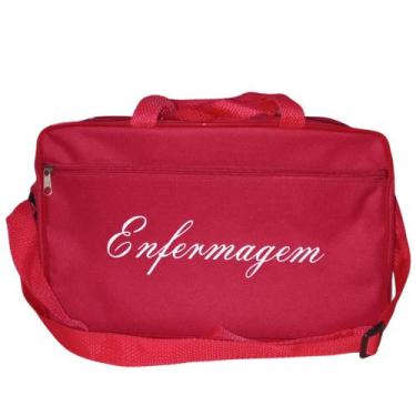 Imagem de Bolsa para enfermagem com alça de mão e ombro cor vermelha - Medclar