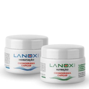 Imagem de Kit 2 Máscaras Cronograma Capilar Hidratação Nutrição Lanox - Trihair