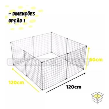 Imagem de Cercadinho Para Porquinho Da Índia Tela Aramada 120x120 - Cercadinho P