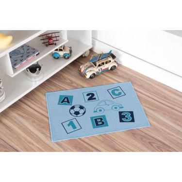 Imagem de Tapete Infantil Azul ABC Azul 45X70CM - FASTLAR