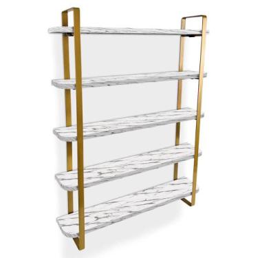 Imagem de Nicho Prateleira De Parede Expositor Organizador Arusi 100 Esmaltes 5 