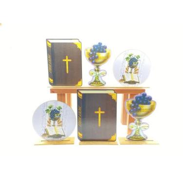 Imagem de Kit Display de Mesa 6 Peças Para Festa Cálice MDF - Juju Brasil