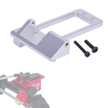 Imagem de SCX10 III Servo Mount,Alminum Front Axle BAT Servo Mount Low Center of Gravity for 1/10 RC Car SCX10 III AR45P Portal Axle LCG Chassis Upgrade Parts (Silver)