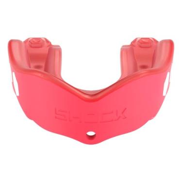 Imagem de Shock Doctor Protetor bucal esportivo, hóquei, lacrosse, beisebol, protetor de luta livre, proteção resistente em gel Max e ajuste personalizado, protetor bucal de futebol com alça, protetor bucal