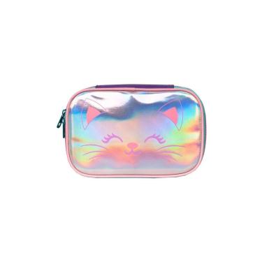Imagem de Estojo Box Escolar Tween Gatinho Holográfico 13963