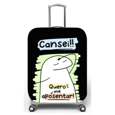 Imagem de Capa para mala de viagem G, medidas max C48x A75 x P29cm Flork cansei 