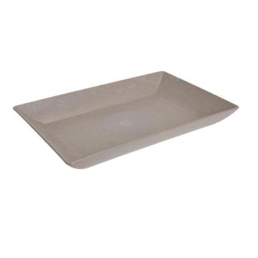Imagem de Petisqueira travessa Retangular 24cm Servir Cinza Petra - Evo