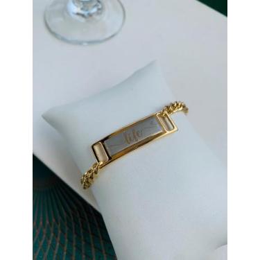 Imagem de Pulseiras braceletes folheado a Ouro Bridão Life Vida Mix de banhos - 