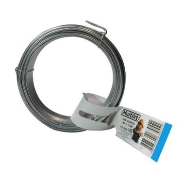 Imagem de Arame Galvanizado Liso Grosso Nº12 Bwg 12 Fio 2,77mm 1kg Para Cercas a