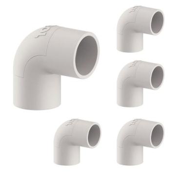 Imagem de KIT 6 Cotovelo De Inspeção 3/4 Pvc Condulete Eletroduto Br - Masster