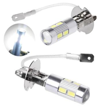 Imagem de Par Lâmpada Farol De Milha 10 Leds 12v 6500k  - Lagos Importadora, H3