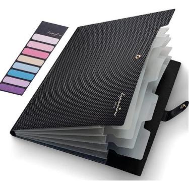 Imagem de Pasta de Arquivo Expansível A4 com 5 Bolsos - Organizador de Documento