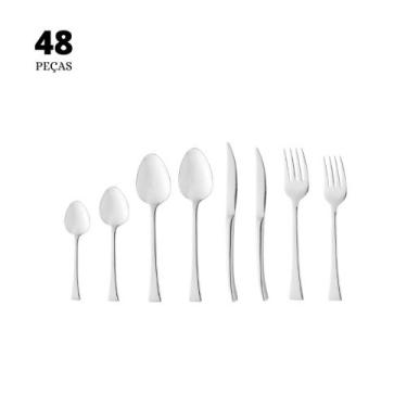 Imagem de Faqueiro 48 Peças Wolff Berna de Aço Inox