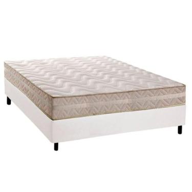 Imagem de Conjunto Box Casal: Colchão Espuma Paropas D28 / Master AG80 Clean Dou