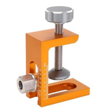 Imagem de Kit de Gabarito de Furo de Bolso Conjunto de Modelo de Perfuração de Passador de Madeira de 10 Mm, Perfurador de Guia de Liga de Alumínio para Porta de Armário, Ajuste de Escala,