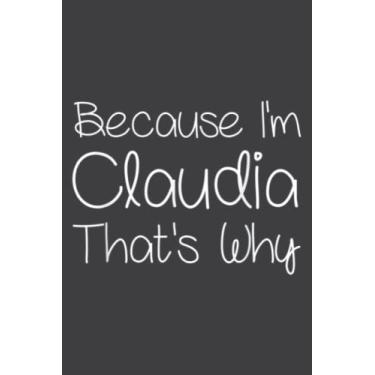 Imagem de Claudia Funny Personalized Birthday Name Gift Idea: Lined Journal & Diary with 6x9 inches, 110 Pages for Writing & Notes, for Girls and Women, Memo Diary Subject Notebooks Planner