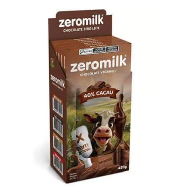 Imagem de Chocolate 40% Cacau Sem Lactose Vegano Zeromilk 6x 70g