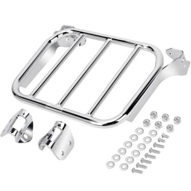 Imagem de kekykm Suporte de bagagem vertical Holdfast Sissy Bar compatível com Harley Davidson Softail FXFB FXFBS FXLR FXRST FXLRS FXLRSTFLSB Fat Bob Low Rider Sport Glide Models 2018-Up