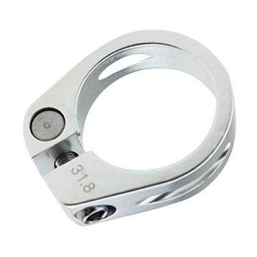 Imagem de CUTICATE Braçadeira para espiga de bicicleta, clipe para tubo de assento para bicicleta de montanha de liberação rápida clipe para tubo de fixação 31,8 mm para 27,2 acessórios para bicicletas de assento - prata