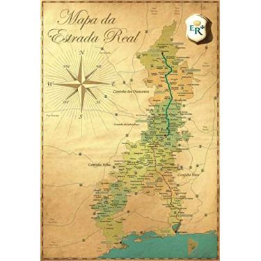 Imagem de Mapa da Estrada Real - 60x86 - Tela Canvas Para Quadro