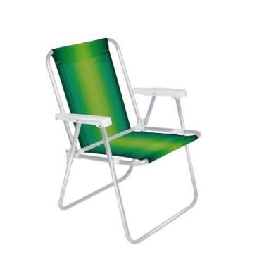 Imagem de Cadeira de praia mor  alta aluminio - MOR - IND