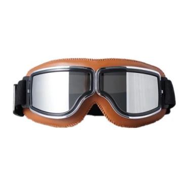 Imagem de Óculos Aviador Motociclista Retrô Capacete Aberto Espelhado - PENDULAR