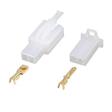 Imagem de X AUTOHAUX 30 conjuntos 2,8 mm 2 pinos conector de fio elétrico para carro macho fêmea terminal alojamento