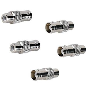 Imagem de Inovat Conector adaptador BNC fêmea para RCA fêmea para sistemas de vigilância de segurança CCTV (pacote com 5)