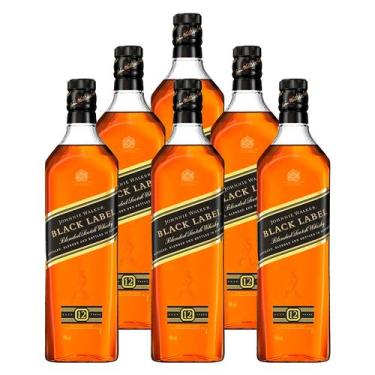Imagem de Whisky Escocês Johnnie Walker Black Label 1l 6 Unidades