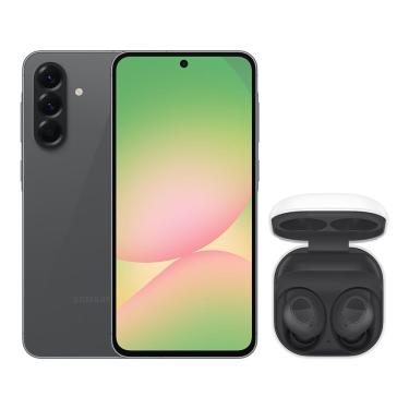 Imagem de A56 5G (128GB) - Preto + Galaxy Buds FE - Grafite