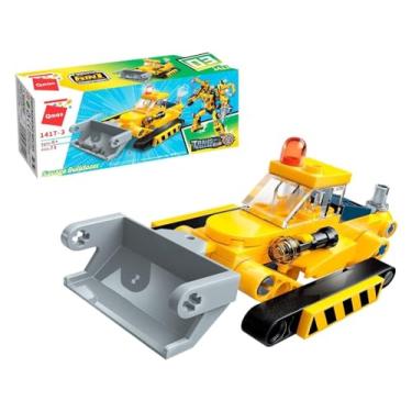 Imagem de Keepplay Bloco de Montar Trator de Esteira Mineração TransCollector Construção