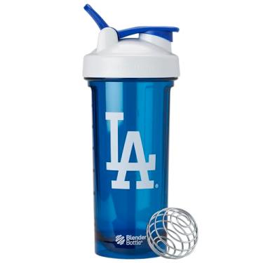 Imagem de BlenderBottle Garrafa coqueteleira Pro Series perfeita para shakes de proteína e pré-treino, 800 ml, branco/azul (Los Angeles Dodgers)