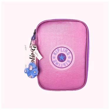Imagem de Estojo Kipling 100 Pens Rainbow Pop Hibisco Metálico