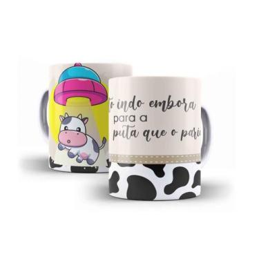 Imagem de Caneca Porcelana Coleção Vaca Louca 05 - Villa Caneca