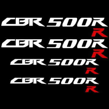Imagem de Adesivo Premium De Roda Interno CBR 500 R CBR500R - Branco - Jhow Ades