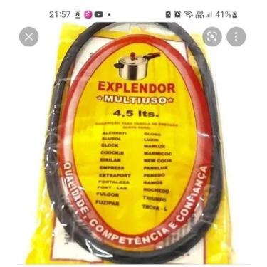Imagem de Borracha de panela pressão 4,5 litros c/12 unidades - Explendor