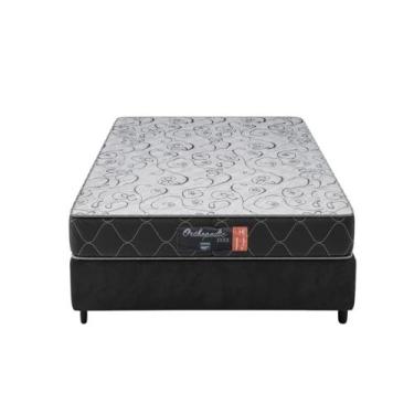 Imagem de Conjunto Kit Cama Box Suede Casal com Colchão Orthopedic Comfort Prime
