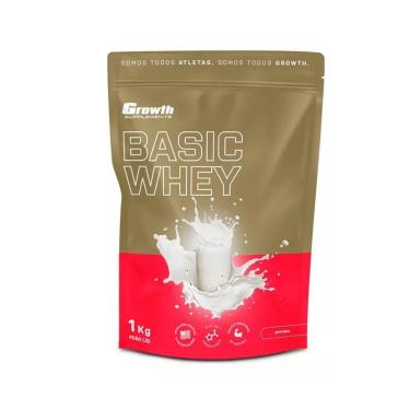 Imagem de Whey Protein Basic 1kg  Growth Supplements Natural-Unissex