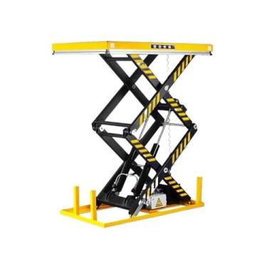 Imagem de Plataforma Elevatória Capacidade máxima de carga de 1000 kg Elevador hidráulico elétrico Pequeno e simples Plataforma de elevação de carga de bancada Mesa Elevatória