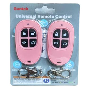 Imagem de Kit 2 Controles Remotos Cópia Duplicador Clonador Alarme Automóvel Motor Portão Eletrônico Porta de Garagem Casa Residência Condomínio em todo o Brasil Top twins ABCD（Azul ） (Símbolo de cadeado, Rosa)