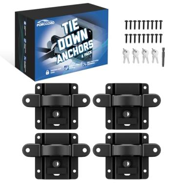 Imagem de Forccord Âncoras de amarração adequadas para Ford F150 F250 F350 & Raptor 2026 2025-2015 (inclui relâmpago) Ancoras de amarração de caminhão acessórios de carro substituto # FL3Z-99000A64-B Bed Tie
