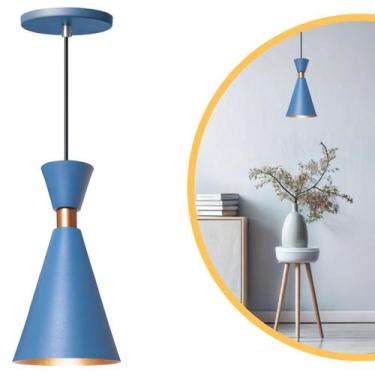 Imagem de Luminária Pendente Mini Pequim 24Cm Balcão Bancada - Iluminar Ambiente