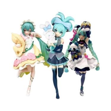 Imagem de Kawaii 20cm Hatsune Miku Cinnamoroll Anime Figura Decorações Colecioná
