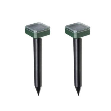 Imagem de Repelente Solar Ultrassonico 2 unidades Pestes  Ratos Roedores Jardim Externo Cobras