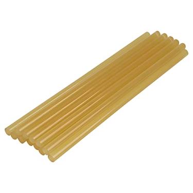 Imagem de X AUTOHAUX 12 bastões de cola quente 7 mm x 200 mm carroceria automotiva sem pintura remoção de amassados amarelo para carro