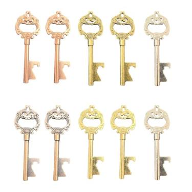 Imagem de Abridor de garrafas em formato de chave, presente de casamento, abridor de garrafa de cerveja, ferramenta de abertura de chaveiro, lembrança de presente de festa de convidados, adequado para bares