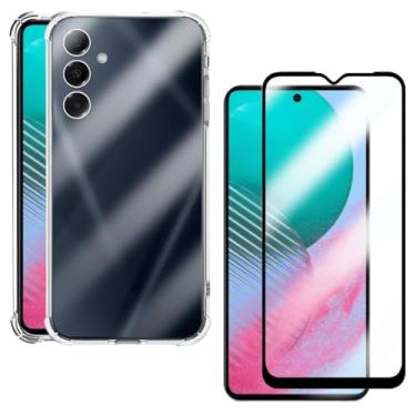 Imagem de Kit Capinha Capa Antiqueda Compatível com Samsung Galaxy M54+ Película de Vidro 3D