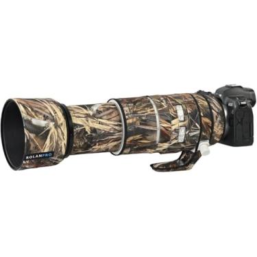 Imagem de ROLANPRO Capa de lente à prova d'água para Canon RF 100-500 mm F/4,5-7,1 L é capa de chuva camuflada USM - # 39 Grass impermeável