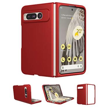 Imagem de Eastcoo Capa de ajuste fino para Google Pixel Fold 2023, [parte traseira rígida de policarbonato] [sensação fosca] [suporte para carregamento sem fio] capa leve à prova de choque para Google Pixel